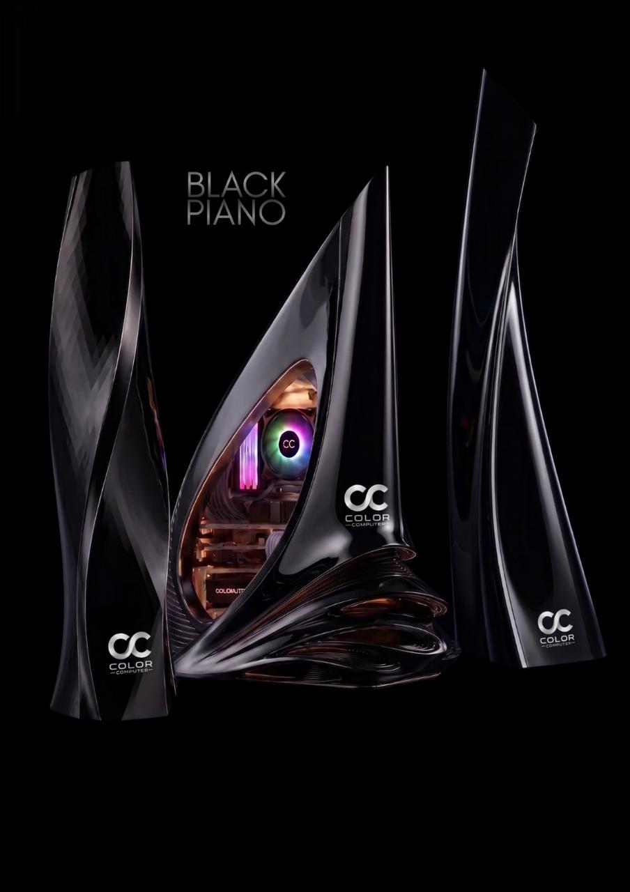 Color Computer no acabamento Black Piano